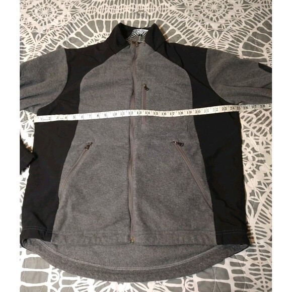 Hawke & Co. Gray Black Fleece Jacket Zip-Up Size XL Casual Warm - Picture 5 of 8